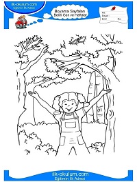 Çocuklar İçin Orman Haftası Boyama Sayfaları 